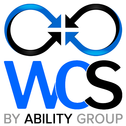 Workers Compensation Solutions (WCS) CA Logo Stacked - No border